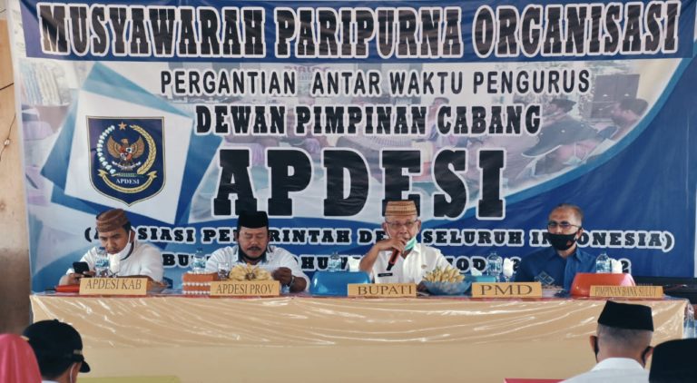 Wabup Amin Haras Buka Musyawarah Paripurna PAW APDESI Pohuwato