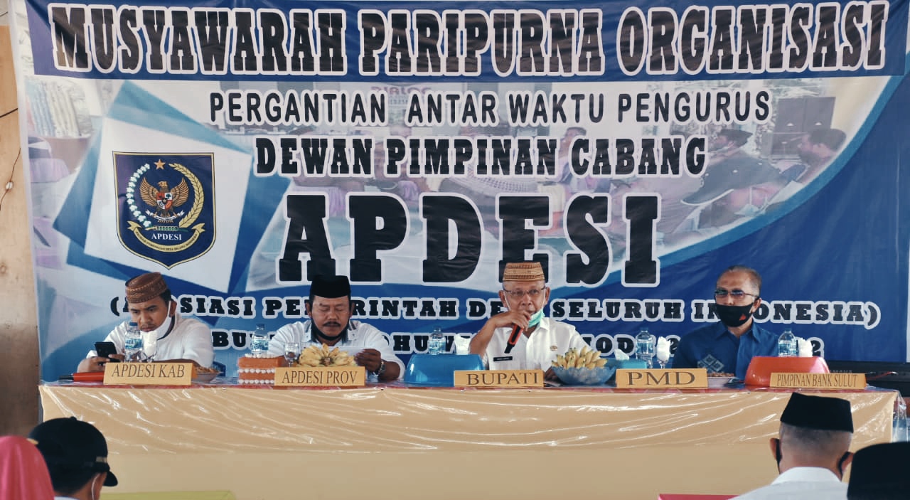 Wabup Amin Haras Buka Musyawarah Paripurna PAW APDESI Pohuwato