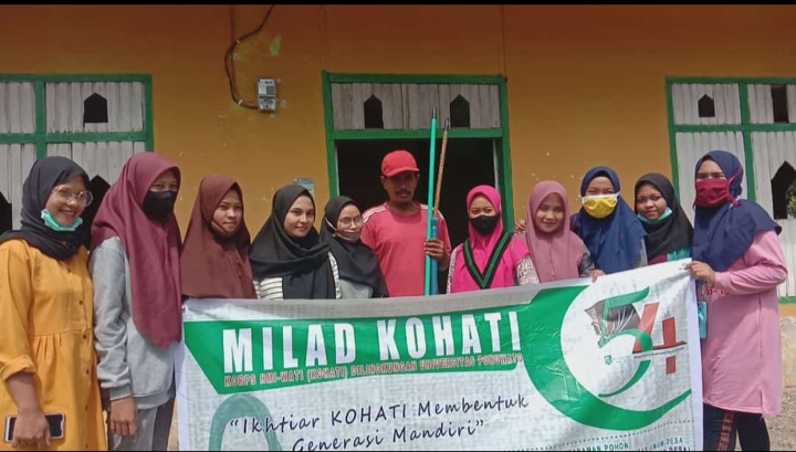 Di Desa Karya Baru HMI Pohuwato Rayakan Milad Kohati Ke-54
