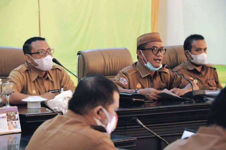 Cegah Korupsi Bupati Syarif Ikuti Rakor Bersama KPK RI Secara Virtual, Ini Harapannya