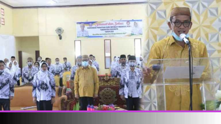 Bupati Syarif Hadiri Konferensi Ke-V PGRI Pohuwato dan Ingatkan Netralitas Guru Di Pilkada