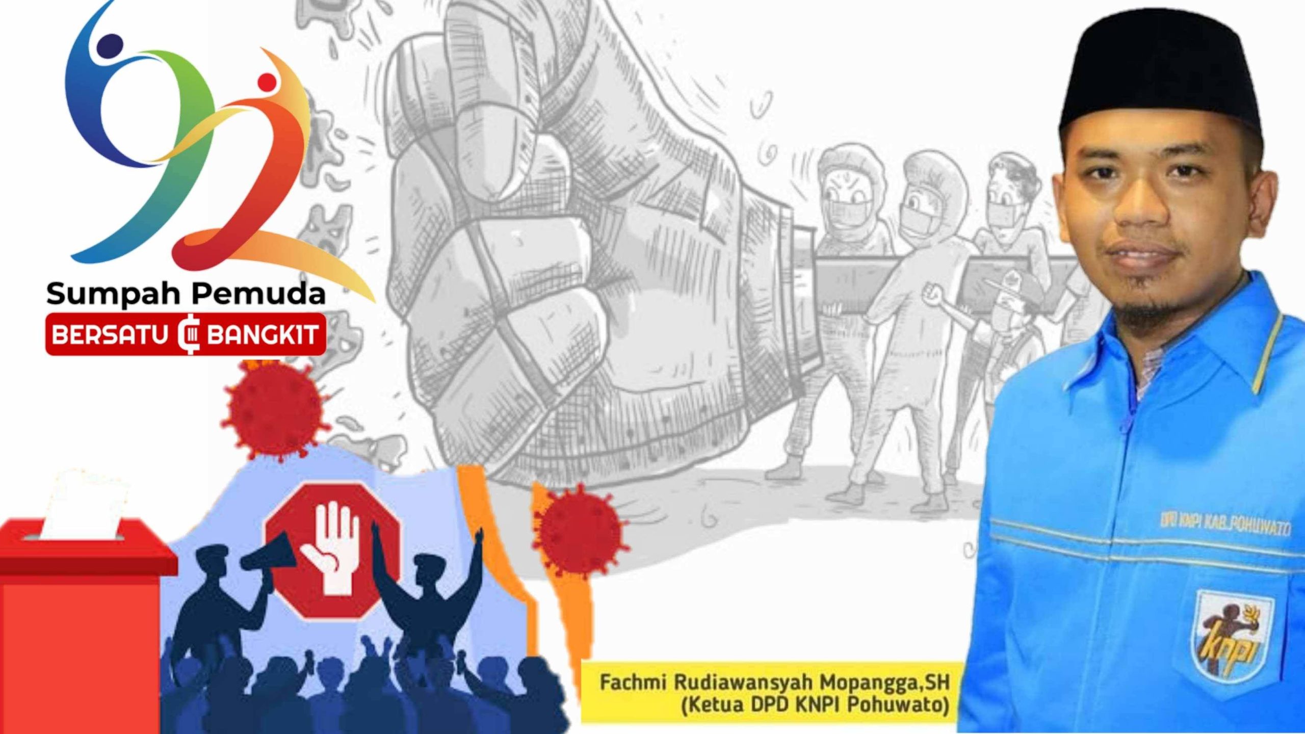 Jelang Sumpah Pemuda 2020, Ketua KNPI Pohuwato : Pemuda Pelopor Demokrasi