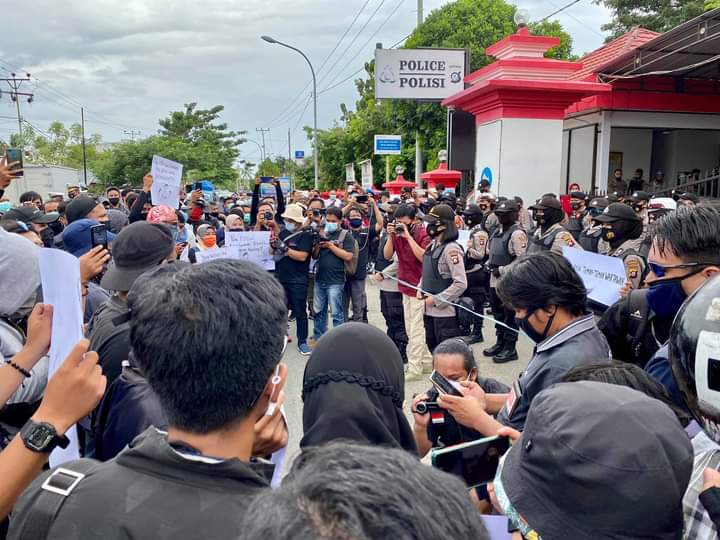 Merasa Haknya di Rampas, Ratusan Wartawan Gorontalo Lakukan Demonstrasi