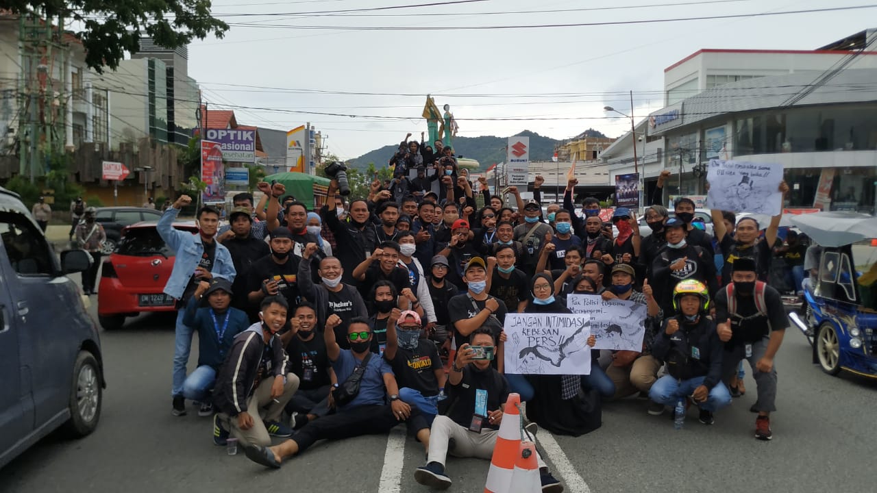 Tuntutan Tak Diindahkan, Wartawan Se Gorontalo Boikot Pemberitaan Polda