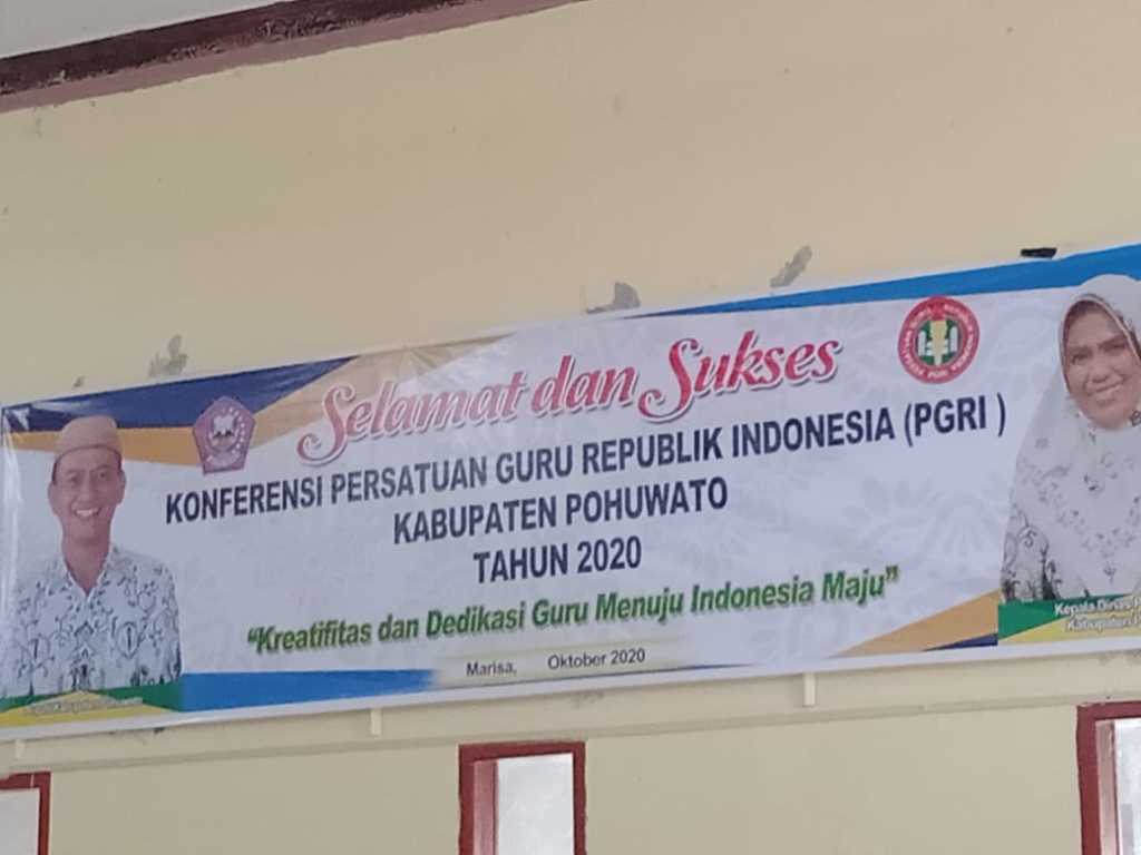 Bupati Syarif Hadiri Konferensi Ke-V PGRI Pohuwato dan Ingatkan Netralitas Guru Di Pilkada