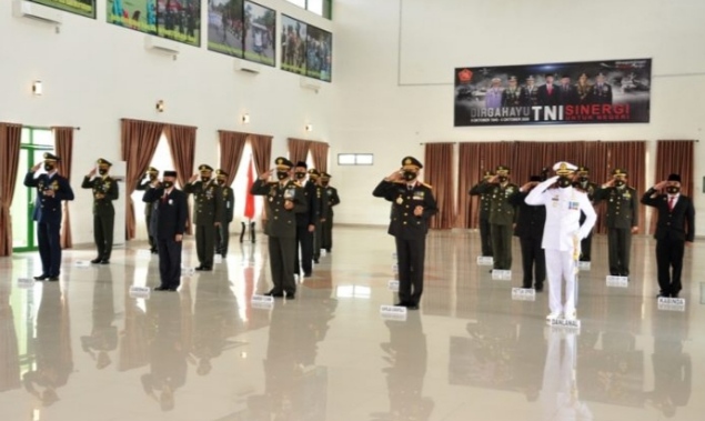 Secara Virtual, Wagub Gorontalo Idris Rahim Ikuti Upacara HUT TNI Ke-75