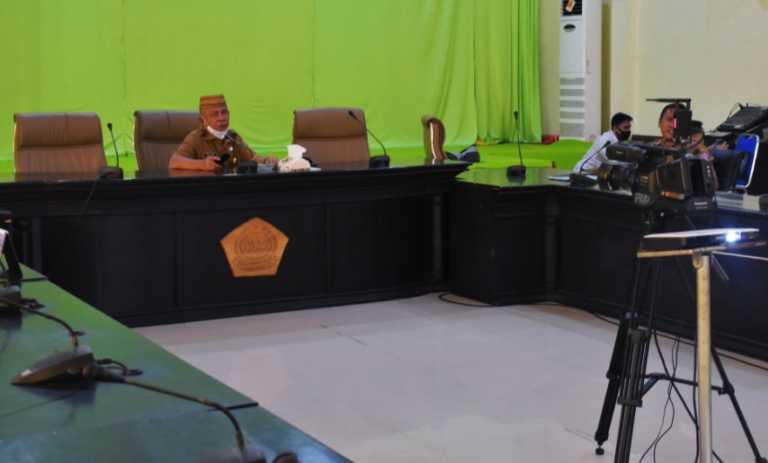 Wabub Amin Haras Ikuti Rakor Bersama TKPK Tanggulangi Kemiskinan Dimasa Pandemi Covid-19