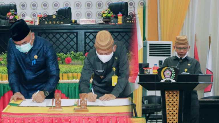 Tanda Tangani Berita Acara KUA-PPAS APBD 2021, Wabup Amin Haras Apresiasi DPRD Pohuwato ﻿