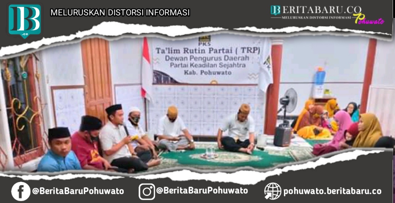 Apresiasi Ta'lim Rutin PKS Pohuwato, Iwan Adam : Sejalan dengan Visi Misi Ber-IMAN