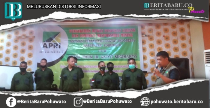 Ketum DPP APRI Resmi Kukuhkan Pengurus DPC APRI Pohuwato Periode 2020-2025