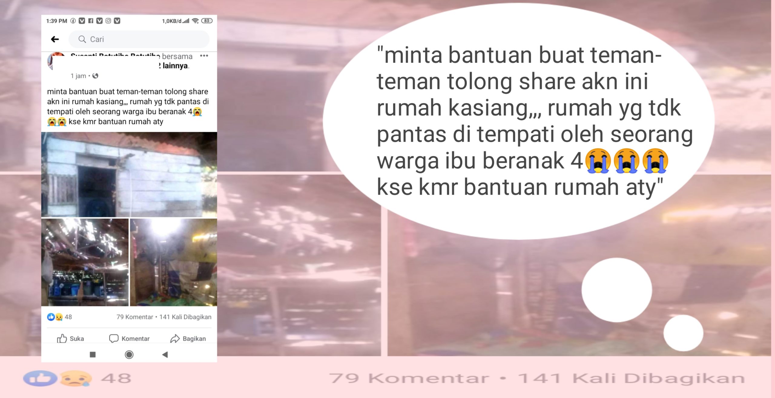 Sayang, Viral Postingan Gambar Rumah Tidak Layak Huni Di Manawa, Ini Harapan Netizen