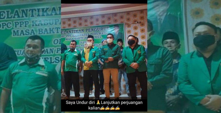 Kader PPP Pohuwato Mundur dari Kepengurusan, Dikutip dari Snap WhatsApp