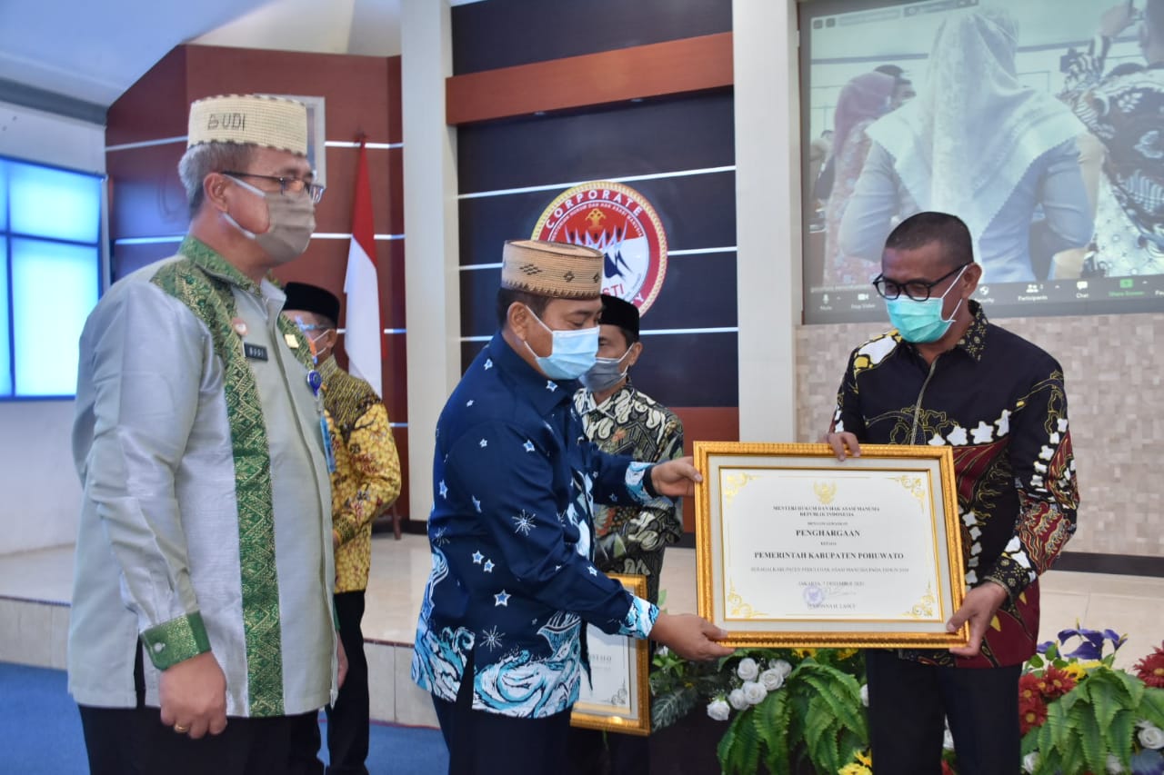 Lagi-lagi, Pemerintahan SYAH Raih Penghargaan, Pohuwato Dinobatkan Kabupaten Peduli HAM