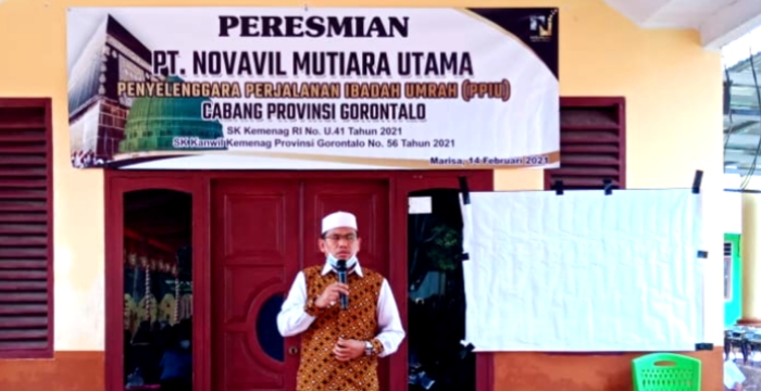 Kilas Perjalanan Mustafa Yasin Putra Pohuwato Pemilik Travel Umroh PT. Novavil Mutiara Utama
