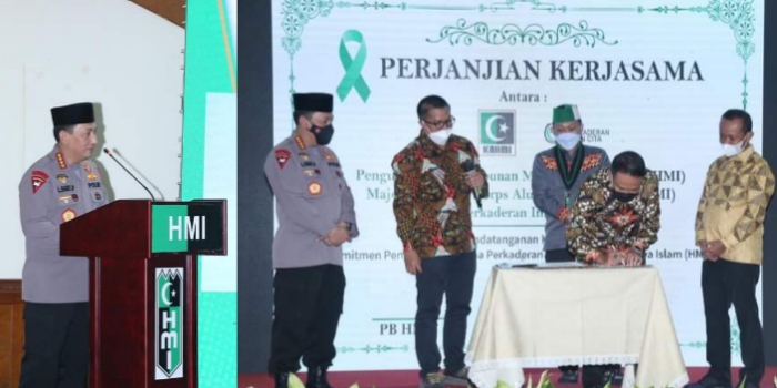 Hadiri Dies Natalis HMI Ke-74, Kapolri: Bersatu Lawan Covid-19 & Polarisasi