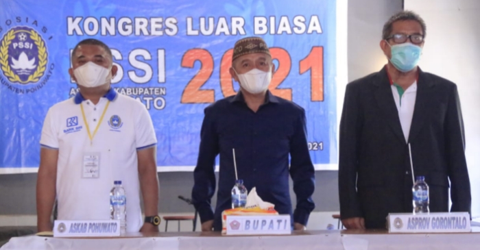 Buka Kongres PSSI Pohuwato, Bupati SM Apresiasi Kinerja Ketua NG