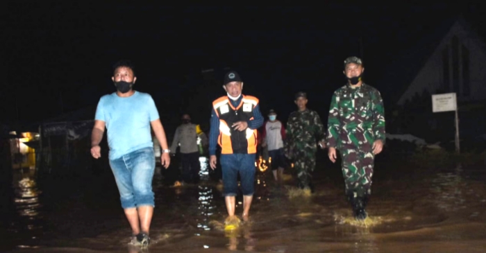 Responsif, Dini Hari Forkopimda Pohuwato Turlap Kelokasi Banjir Popayato