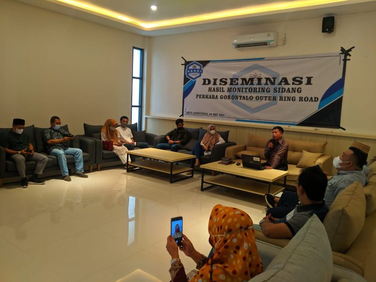 SAKSI Gorontalo Diseminasi Hasil Monitoring Sidang GORR