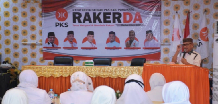 Hadiri Rekerda PKS Pohuwato, Saipul Ajak Parpol Kolaborasi Bangun Daerah