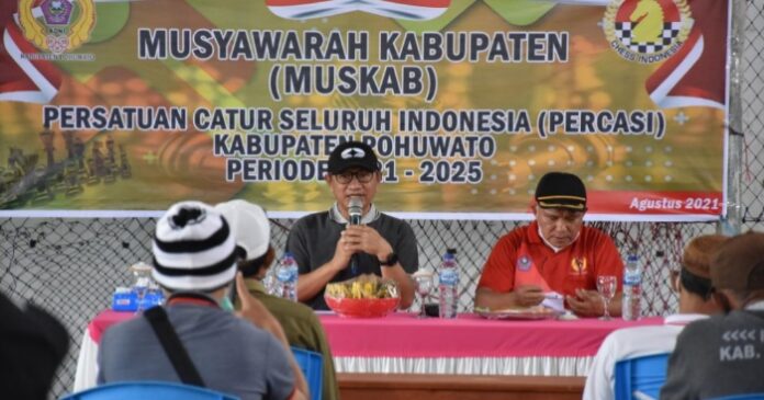 Buka Muskab Percasi, Bupati Saipul Harap Percasi Pohuwato Cetak Prestasi