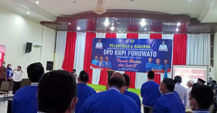 Bertajuk Pemuda Merdeka dari Covid-19, KNPI Pohuwato Resmi Dikukuhkan