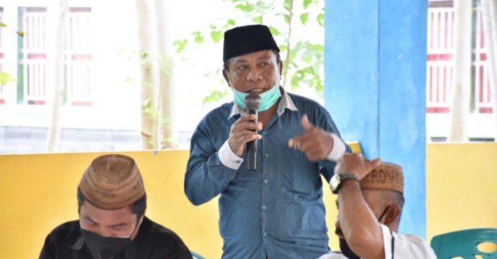 Bupati Saipul Apresiasi Ketua BPD Dudewulo Dalam Melawan Hoax Vaksinasi