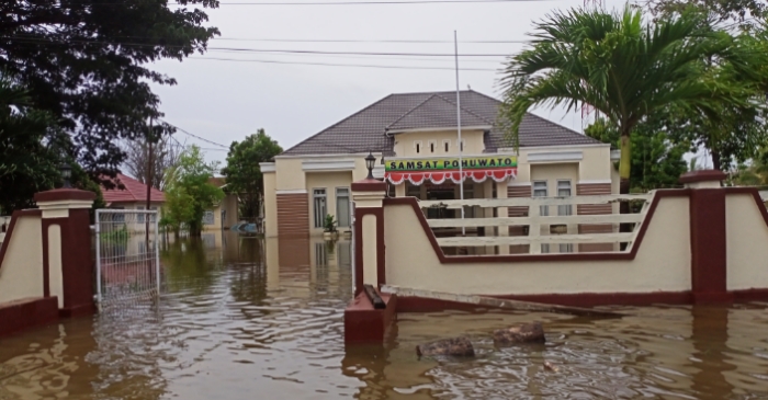 Terdampak Banjir, Kepala UPTD Samsat Pohuwato Minta Dukungan Penanganan Pemda