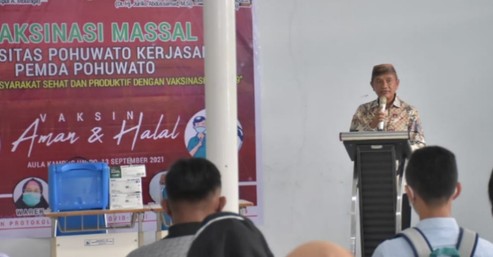 Bupati Saipul Apresiasi Gelaran Vaksinasi Massal Universitas Pohuwato