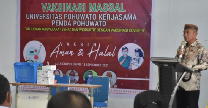 Bupati Saipul Apresiasi Gelaran Vaksinasi Massal Universitas Pohuwato