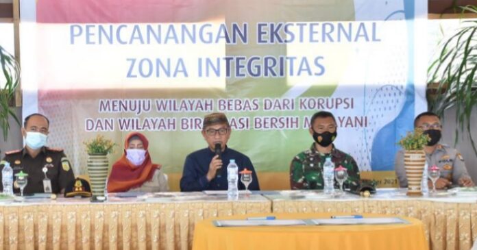 Bupati Saipul Puji BPN Pohuwato Canangkan Zona Integritas WBK Basmi KKN