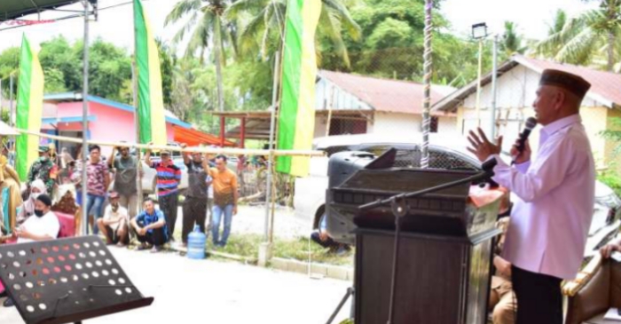 Bupati Saipul Ungkap Ruas Jalan Desa Karya Baru Bakal Dikerjakan Tahun Ini