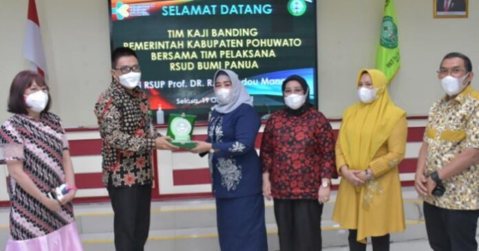 Studi Tiru Soal Limbah, Pemda Pohuwato Kunjungi RSUP Prof. Dr. Kondou Manado