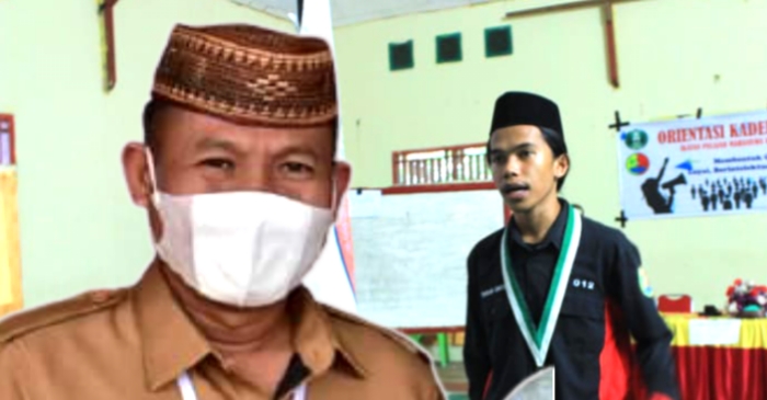 📷 Camat Randangan, Saharudin Saleh (kiri) / Ketua IPMR-G, Bara Firmanzyah (kanan). (Foto : Istimewa)