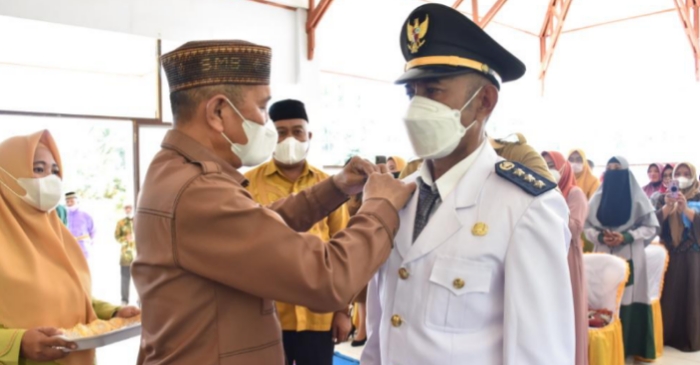 Hadiri Sertijab Camat Poptim, Bupati Saipul : Laksanakan Tugas Penuh Tanggungjawab