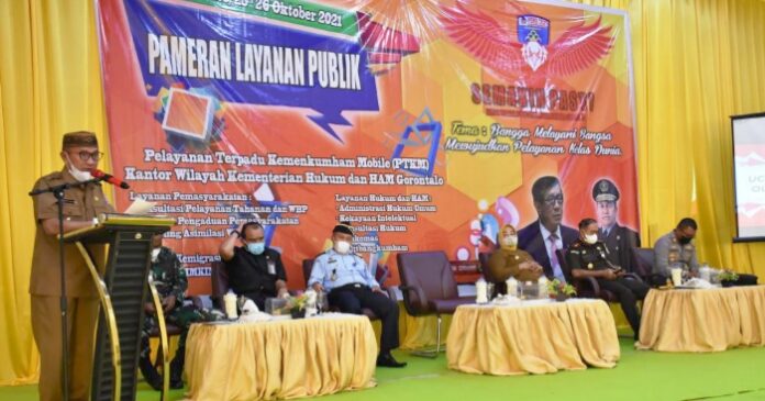 Bupati Saipul Apresiasi Kegiatan Dalam Rangka HDKD 2021 Kemenkumham Gorontalo