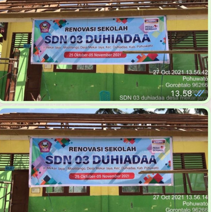 Meski Sering Dapat Penolakan, Indomaret Peduli Berbagi Untuk Sekolah di Pohuwato