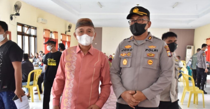 Bupati Saipul Apresiasi Vaksinasi Massal Kedua Polres Pohuwato