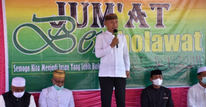 Bupati Saipul Launching "Jum'at Bersholawat" di Kecamatan Randangan