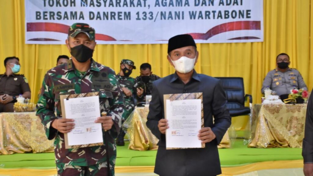 Kunjungi Pohuwato, Dandrem 133/Nani Wartabone Ingatkan Warga Hidup Rukun