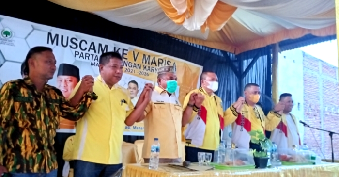 Gantikan Ariyono Dukalang, Hendrik Abubakar Terpilih Jadi Ketua PK Golkar Marisa