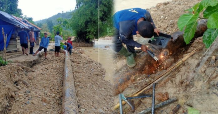 Pipa Putus, Pegawai PDAM Tirta Maleo Tuding Sedotan Tambang Penyebabnya