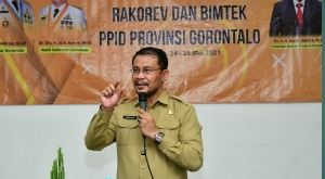 Tak Sengaja Injak Kaki Wartawan, Ajudan Penjagub Gorontalo Minta Maaf