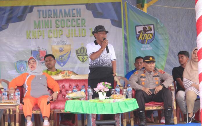 Dukung Penuh Turnamen Mini Soccer KNPI Patilanggio, Waka Idris : Jaga Sportifitas