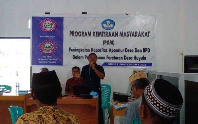 Tingkatkan Kapasitas Aparat Desa dan BPD, Unipo dan Pemdes Huyula Teken MoU