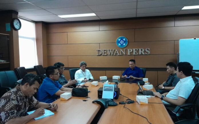 Disambut Dewan Pers, Ridwan Mooduto Sampaikan Rencana Munas I PJS