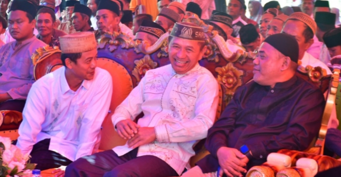 Bersama Ketua DPRD, Bupati Saipul Hadiri Majelis Taklim Akbar di Desa Panca Karsa I Kecamatan Taluditi