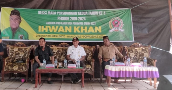 Gelar Reses di Popayato Barat, Ihwan Khan Terima Aspirasi Soal Perbaikan Jalan