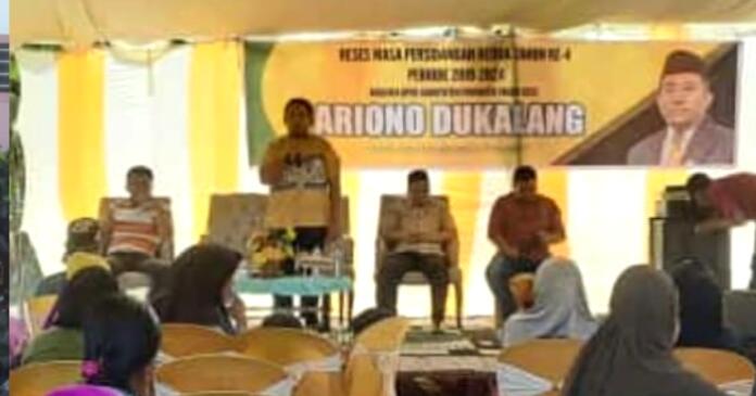 Gelar Reses, Aleg Ariono Dukalang Dengar Curhatan Masyarakat