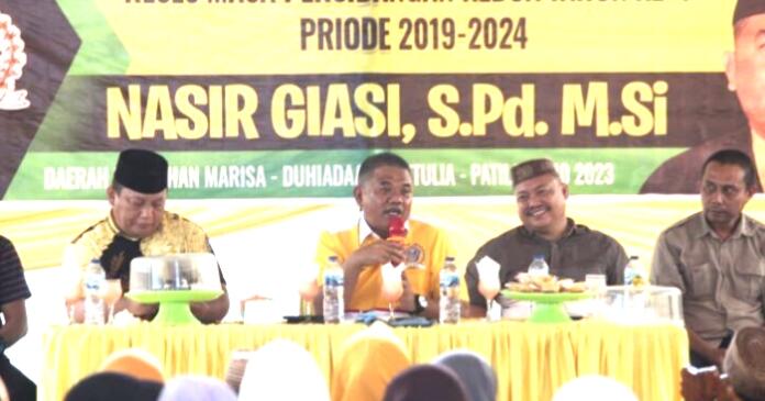 Reses Nasir Giasi Disambut Antusias Emak-emak Kecamatan Marisa