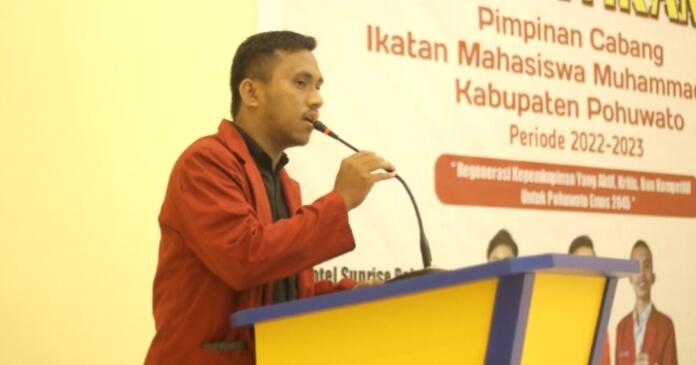 Ketua Umum IMM Cabang Pohuwato, Ruli Saputra Daud. (Foto : Istimewa)